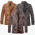 Faux Leather Trench Coat